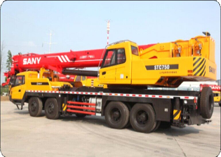 SANY TRUCK CRANE MODEL STC 750 – 75 TONNES